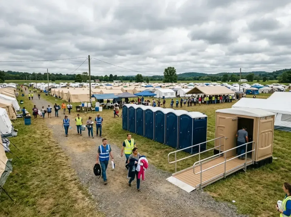 disaster-relief-camp-restrooms-010 — frequently asked questions, Dumpster & Portable Bathrooms Rental in Central, SC